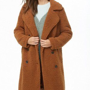 Camel Forever 21 Teddy Coat